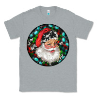 Heather Grey Christmas Santa Claus Classic Tee - RanaPortraitStore