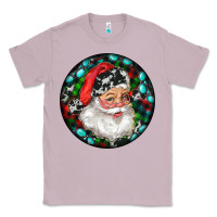 Lilac Christmas Santa Claus Classic Tee - RanaPortraitStore