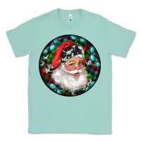 Seafoam Christmas Santa Claus Classic Tee - RanaPortraitStore