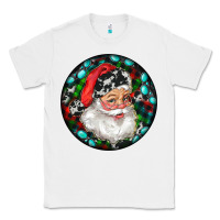 White Christmas Santa Claus Classic Tee - RanaPortraitStore