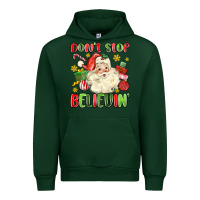 Forest Green don't stop believin' Urban Hoodie - MaliasSmallBusiness