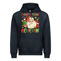 Navy don't stop believin' Urban Hoodie - MaliasSmallBusiness