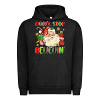 Pigment Black don't stop believin' Urban Hoodie - MaliasSmallBusiness