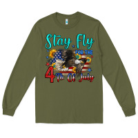 Army Green stay fly for the 4 th of july Long Sleeve Tee - Zillion Design Studio