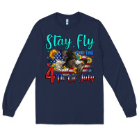 Navy stay fly for the 4 th of july Long Sleeve Tee - Zillion Design Studio