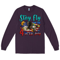 Plum stay fly for the 4 th of july Long Sleeve Tee - Zillion Design Studio