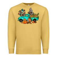 Antique Gold cactus pumpkin truck fall Premium Sweatshirt - JahusDesignShop