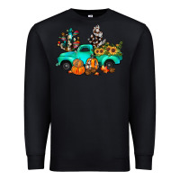 Black cactus pumpkin truck fall Premium Sweatshirt - JahusDesignShop