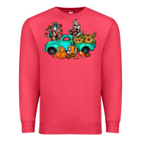 Cardinal cactus pumpkin truck fall Premium Sweatshirt - JahusDesignShop