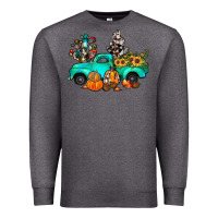 Charcoal Heather cactus pumpkin truck fall Premium Sweatshirt - JahusDesignShop
