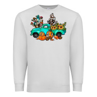 Dove Grey cactus pumpkin truck fall Premium Sweatshirt - JahusDesignShop