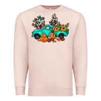 Pale Pink cactus pumpkin truck fall Premium Sweatshirt - JahusDesignShop
