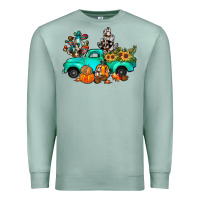 Seafoam cactus pumpkin truck fall Premium Sweatshirt - JahusDesignShop