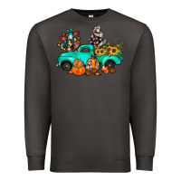 Smoke cactus pumpkin truck fall Premium Sweatshirt - JahusDesignShop