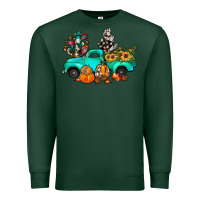 Sports Green cactus pumpkin truck fall Premium Sweatshirt - JahusDesignShop