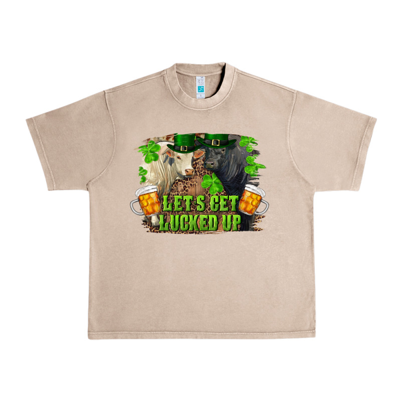 Lets Get Lucked Up Charolais And Black Angus Bull Urban Heavy Tee by RanaPortraitStore | Teevron