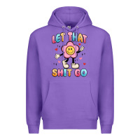 Purple let that shit go Premium Hoodie - MaliasSmallBusiness