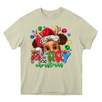 Mossy Merry Christmas Heavy Core Tee - CowhideDigitalArt