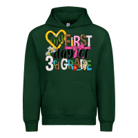 Forest Green my first day of 3rd grade Urban Hoodie - NancyCooperArtShop