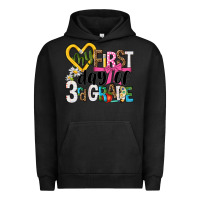 Pigment Black my first day of 3rd grade Urban Hoodie - NancyCooperArtShop