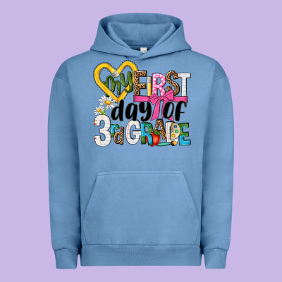 My First Day Of 3rd Grade Urban Hoodie Designed By Nancycooperartshop