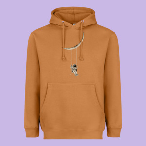 Astronaut Moon Swing Heavyweight Hoodie Designed By Bettercallsaul
