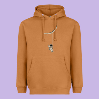 Astronaut Moon Swing Heavyweight Hoodie Designed By Bettercallsaul