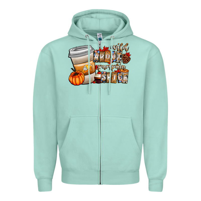 Wild About Pumpkin Spice Zipper Hoodie by CowhideDigitalArt | Teevron
