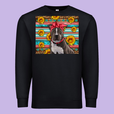Western Pitbull Premium Sweatshirt Designed By Artiststas