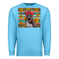 Ocean Blue western pitbull Premium Sweatshirt - Artiststas