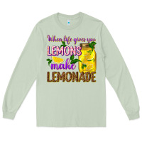 Matcha when life gives you lemons make lemonade Long Sleeve Tee - texasbilliewilder