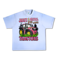 Grape Ice just a girl who loves tractors Urban Heavy Tee - BarkalooDesign