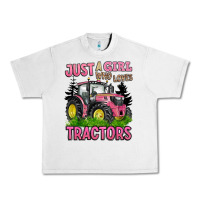 Lunar Rock just a girl who loves tractors Urban Heavy Tee - BarkalooDesign