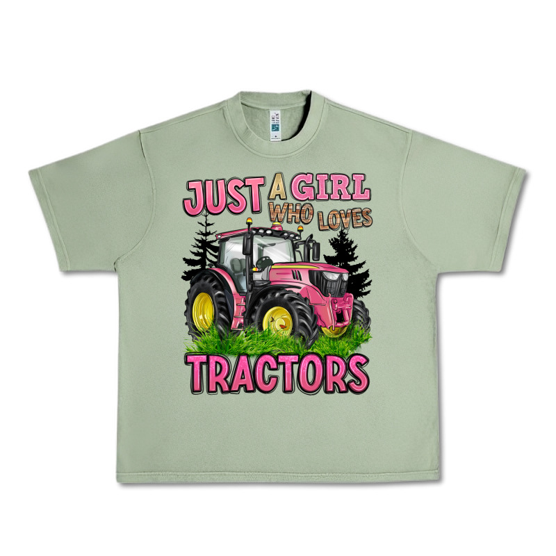 Just A Girl Who Loves Tractors Urban Heavy Tee by BarkalooDesign | Teevron