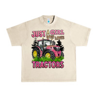 Sandshell just a girl who loves tractors Urban Heavy Tee - BarkalooDesign