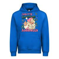 Cobalt merry christmas assholes Urban Hoodie - MaliasSmallBusiness