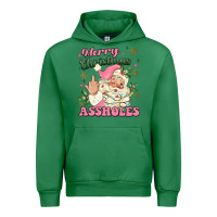 Emerald merry christmas assholes Urban Hoodie - MaliasSmallBusiness