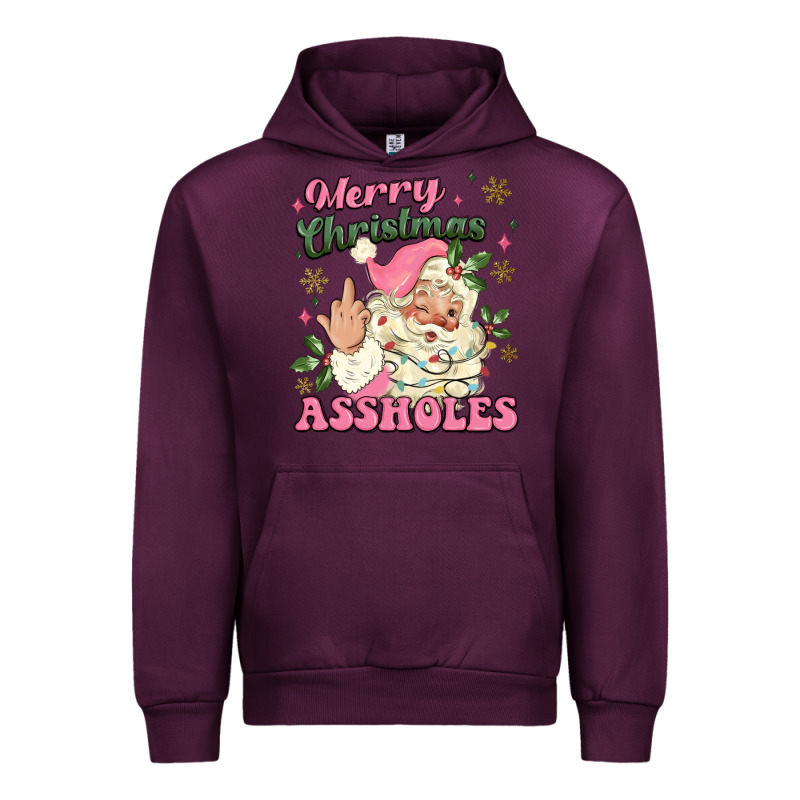 Merry Christmas Assholes Urban Hoodie by MaliasSmallBusiness | Teevron