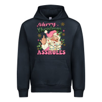 Navy merry christmas assholes Urban Hoodie - MaliasSmallBusiness