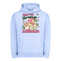 Pigment Grape Ice merry christmas assholes Urban Hoodie - MaliasSmallBusiness