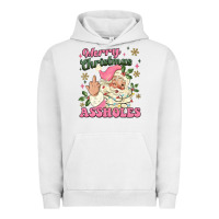 Pigment Lunar Rock merry christmas assholes Urban Hoodie - MaliasSmallBusiness