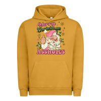Pigment Peanut Butter merry christmas assholes Urban Hoodie - MaliasSmallBusiness