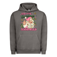 Pigment Tornado merry christmas assholes Urban Hoodie - MaliasSmallBusiness