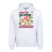 White merry christmas assholes Urban Hoodie - MaliasSmallBusiness