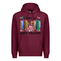 Burgundy i have no shelf control Premium Hoodie - MaliasSmallBusiness