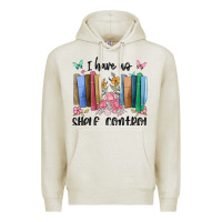 Oatmeal Heather i have no shelf control Premium Hoodie - MaliasSmallBusiness