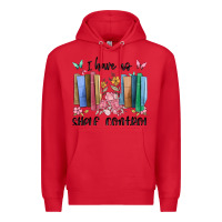 Red i have no shelf control Premium Hoodie - MaliasSmallBusiness