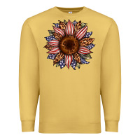 Antique Gold usa flag camouflage leopard sunflower Premium Sweatshirt - Artiststas