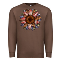 Chestnut usa flag camouflage leopard sunflower Premium Sweatshirt - Artiststas