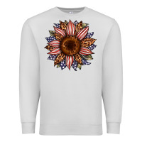Dove Grey usa flag camouflage leopard sunflower Premium Sweatshirt - Artiststas